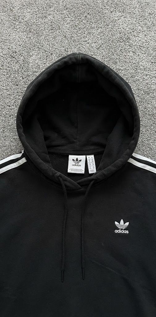 Adidas Black Cropped Hoodie image 2