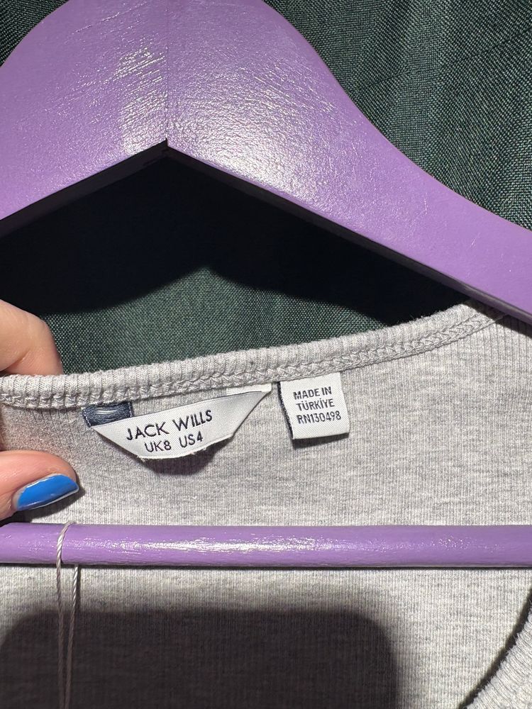 Jack Wills Grey Long Sleeve Bodysuit 2