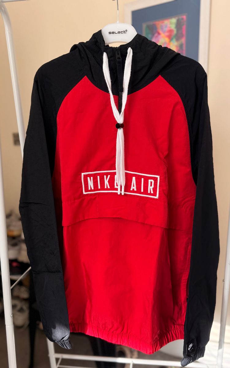 Nike Air Red And Black Hoodie