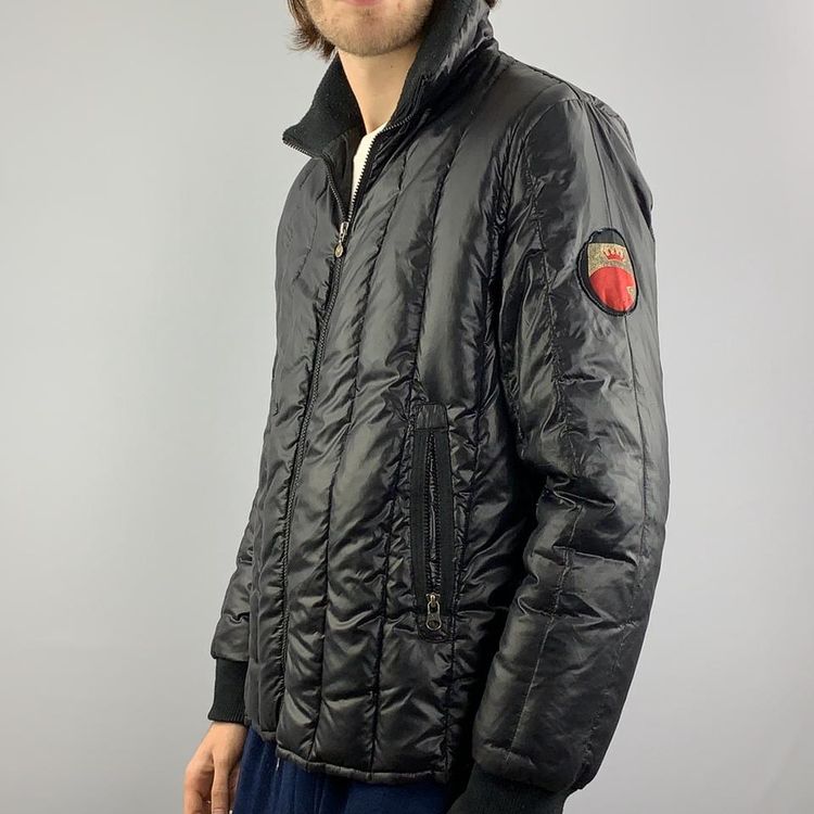 Armani vintage black puffer coat 2
