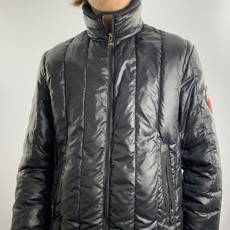 Armani vintage black puffer coat 3