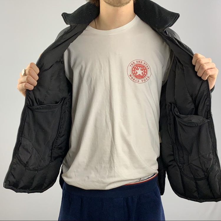 Armani vintage black puffer coat 4