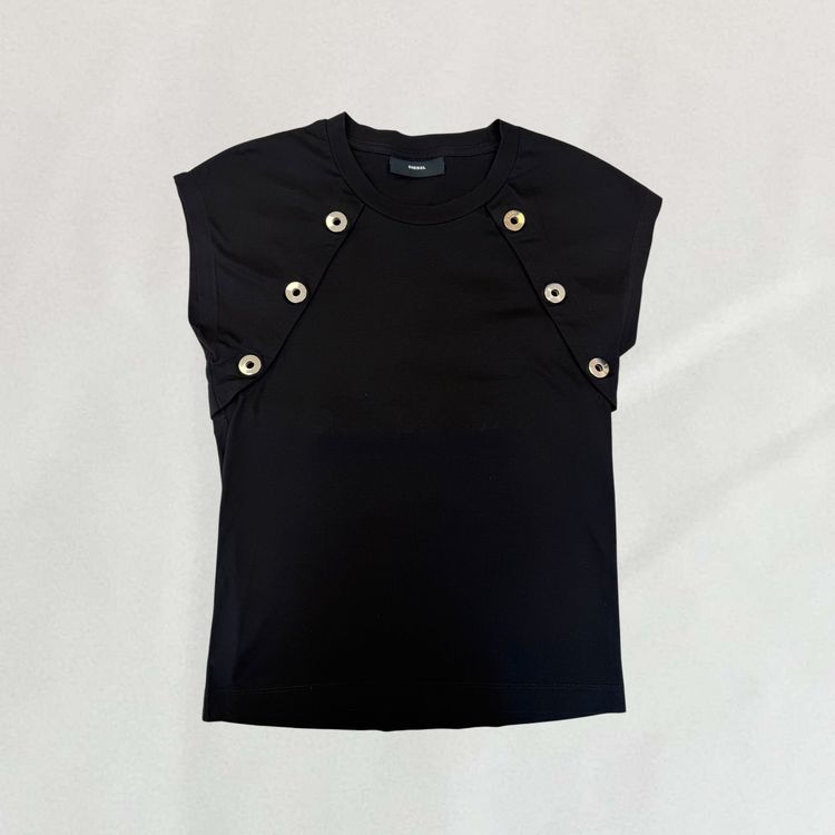 Diesel button T-shirt obraz 4