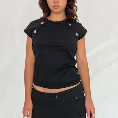 Diesel button T-shirt