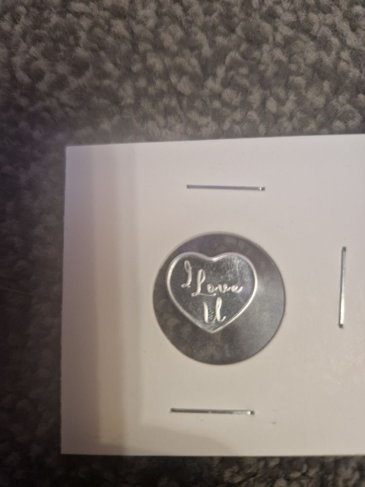 Heart-Shaped 1g 999 silver