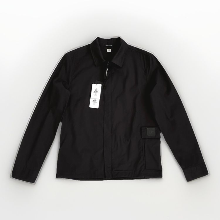 C.P. Company Men’s Overshirt Black Size Small Metropolis Series Shirt Zip Up New