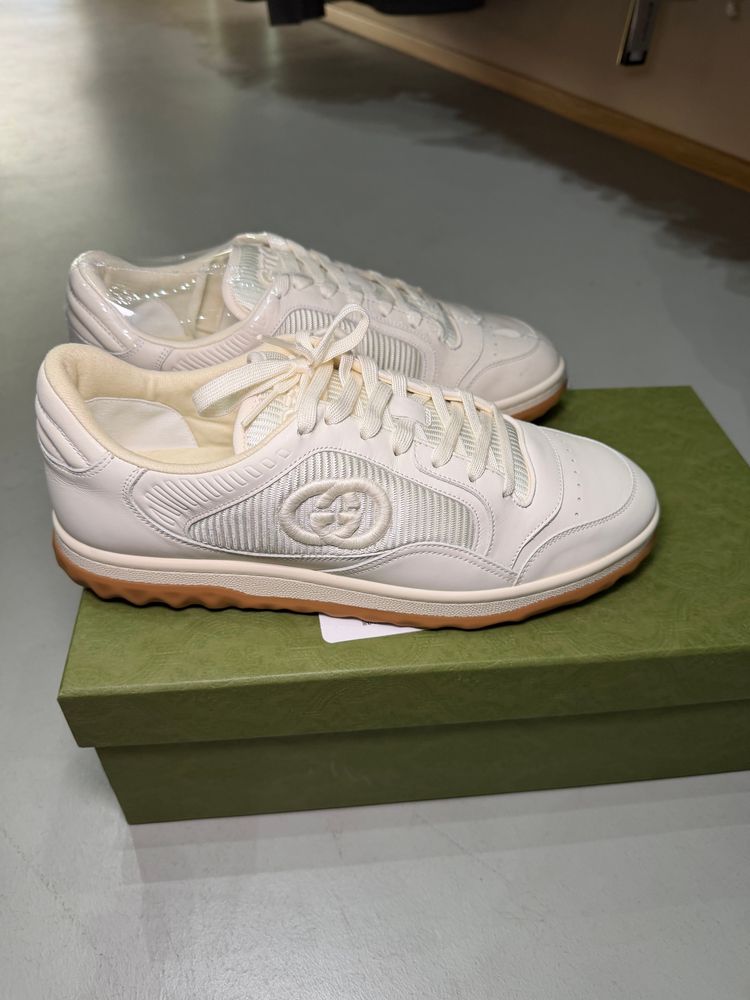 Gucci White Leather Sneakers