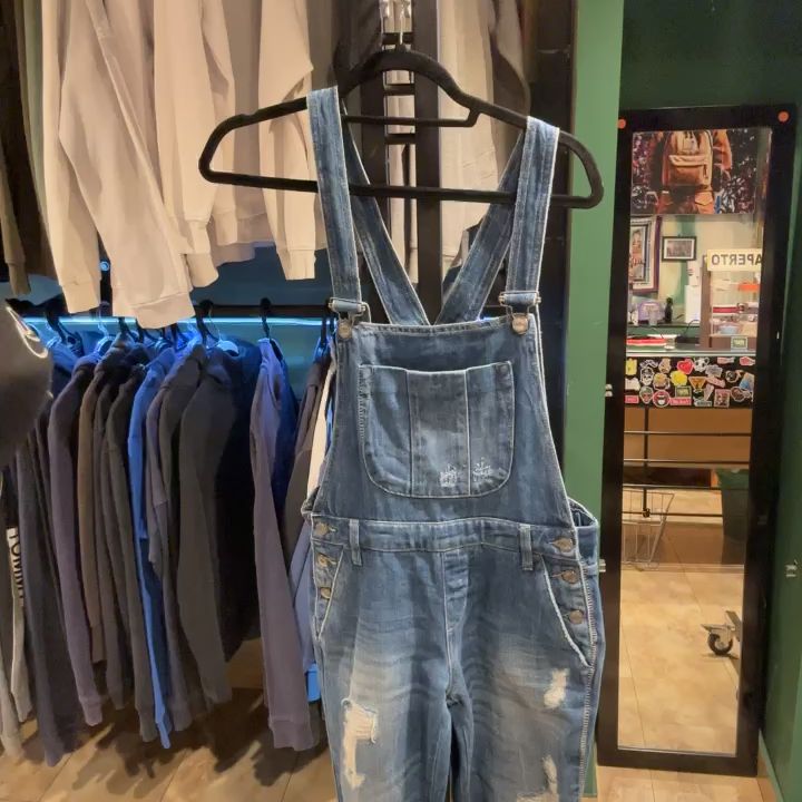 Salopette in denim 40 imagen 1