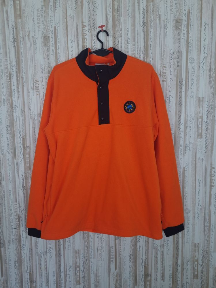 Adidas Orange Fleece Pullover