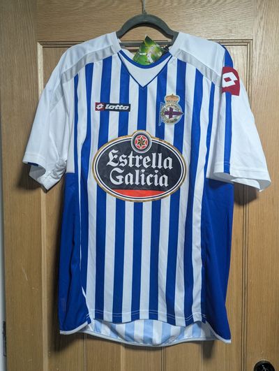 Lotto Deportivo La Coruna Football Shirt 2010 bnwt
