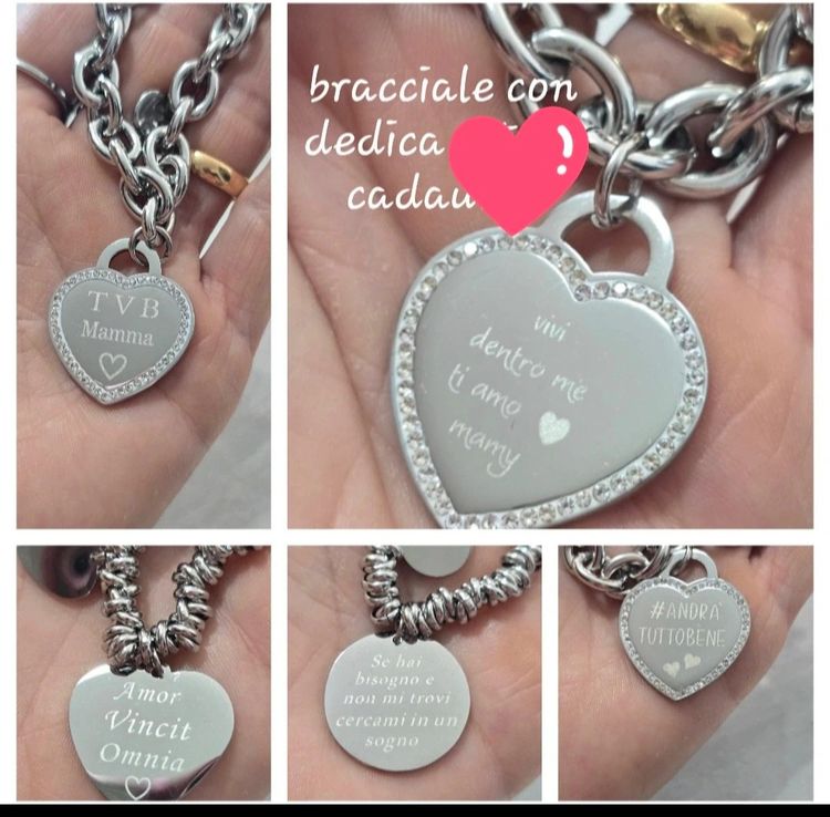 Steel bracelet with an inscription obraz 3