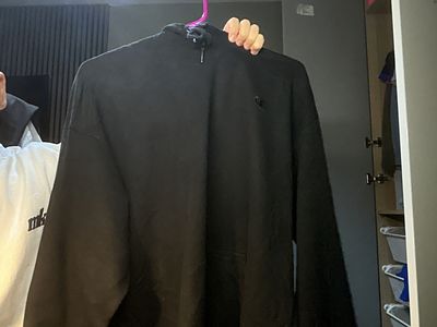 Champion Black Half-Zip Sweatshirt