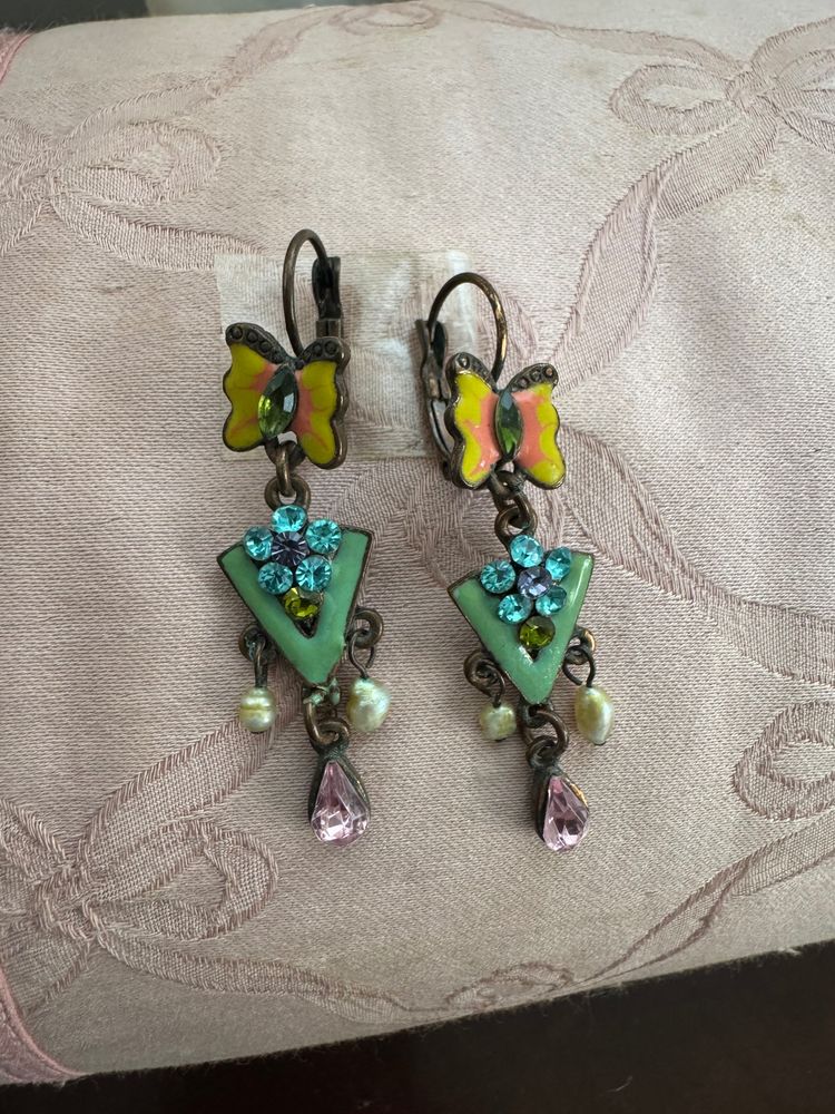 Butterfly Drop Earrings image 2