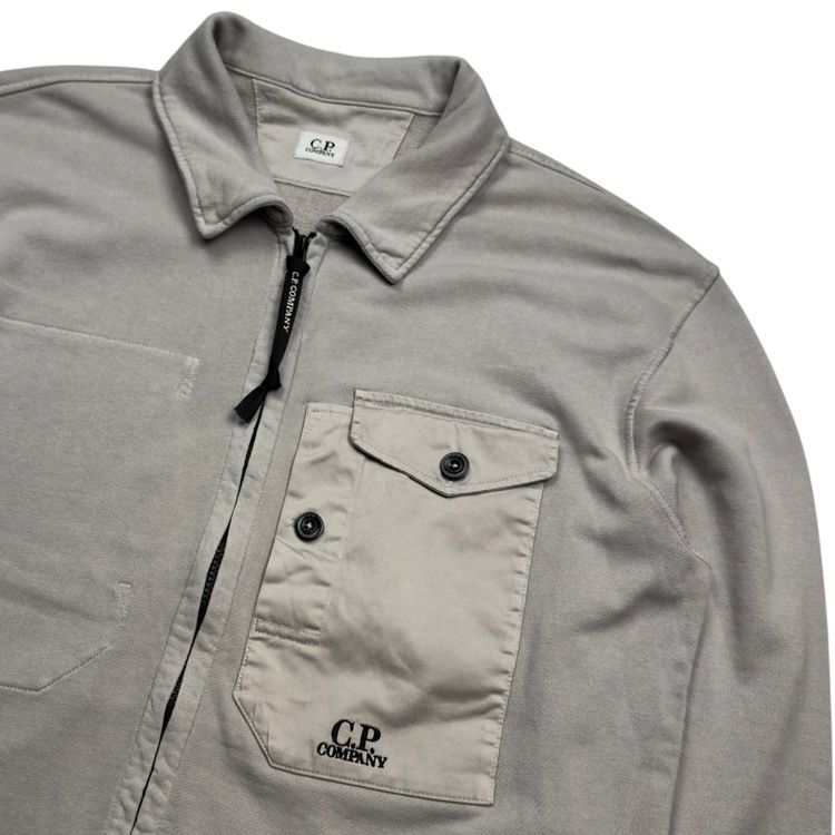 S/S 24 C.P. Company Utility Pocket Fleece Overshirt - Grey imagen 6