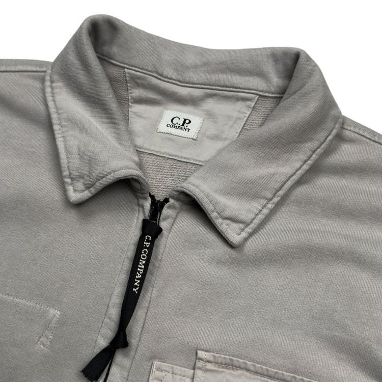 S/S 24 C.P. Company Utility Pocket Fleece Overshirt - Grey imagen 3
