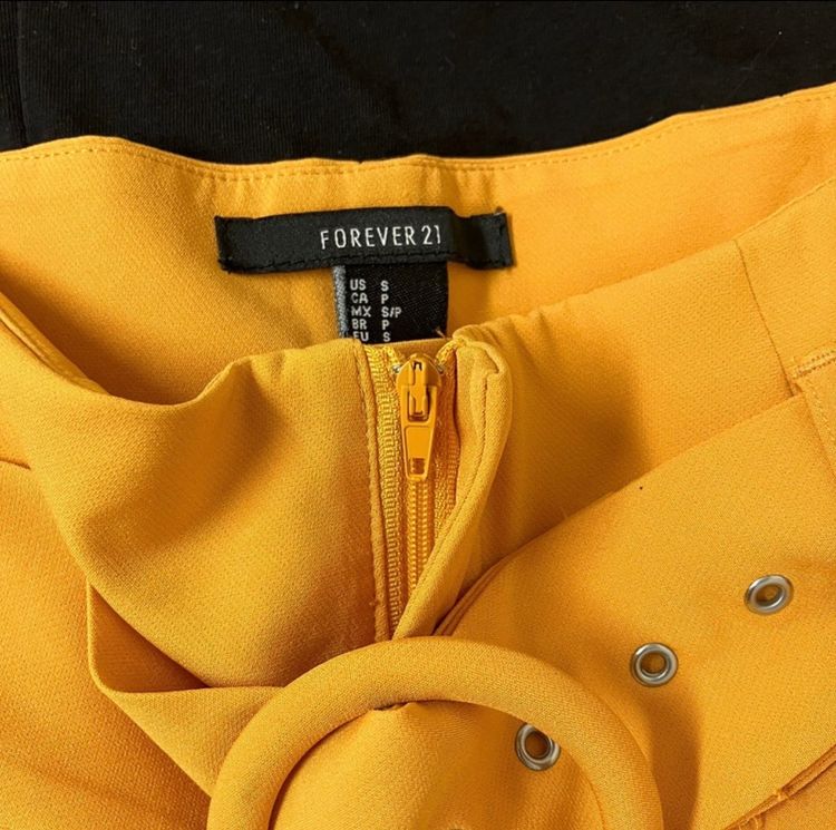 Forever 21 Yellow Skirt