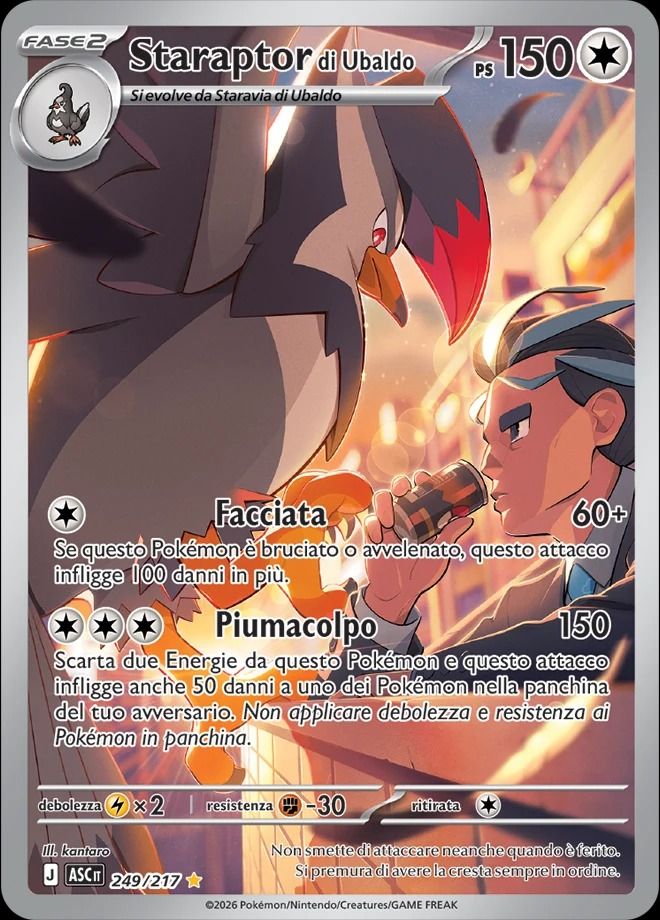 Pokemon Staraptor di Ubaldo ASC 249 NM IT product image