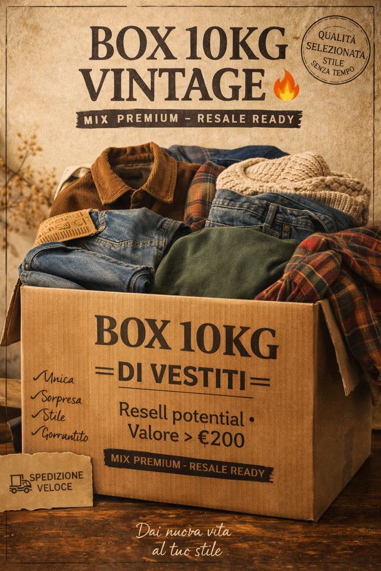 box 10kg abbigliamento formato grado A