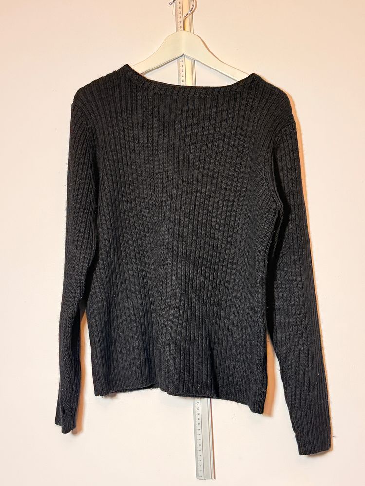 Other Black Ribbed Long Sleeve Sweater product image