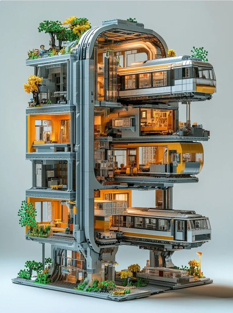 Set Modular Building Block Train Set product image