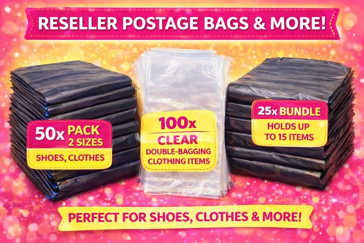 25 pack large Reseller Postage Bags Pack 17x24”