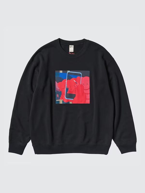 UNIQLO Uniqlo x Kaws Black Crewneck Sweatshirt product image