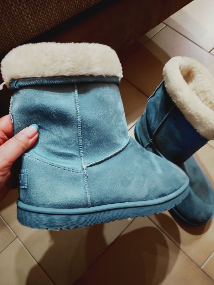 Alcott Blue Suede Winter Boots 4