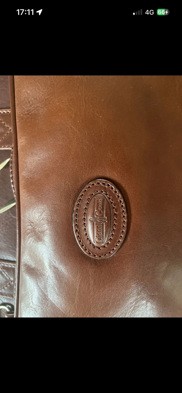 Brown Leather Briefcase Bag 3