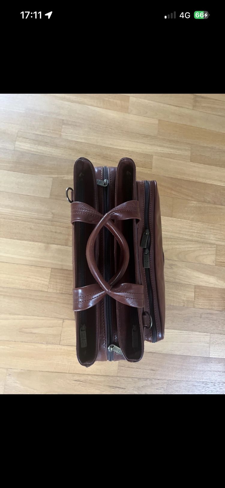 Brown Leather Briefcase Bag 4