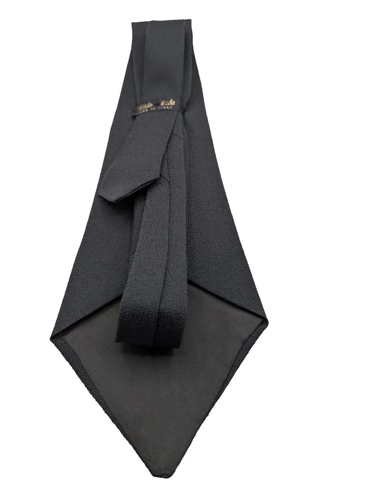 Cravatta uomo grigio antracite Misto Seta Made in Italy – tinta unita elegante 8 image 4