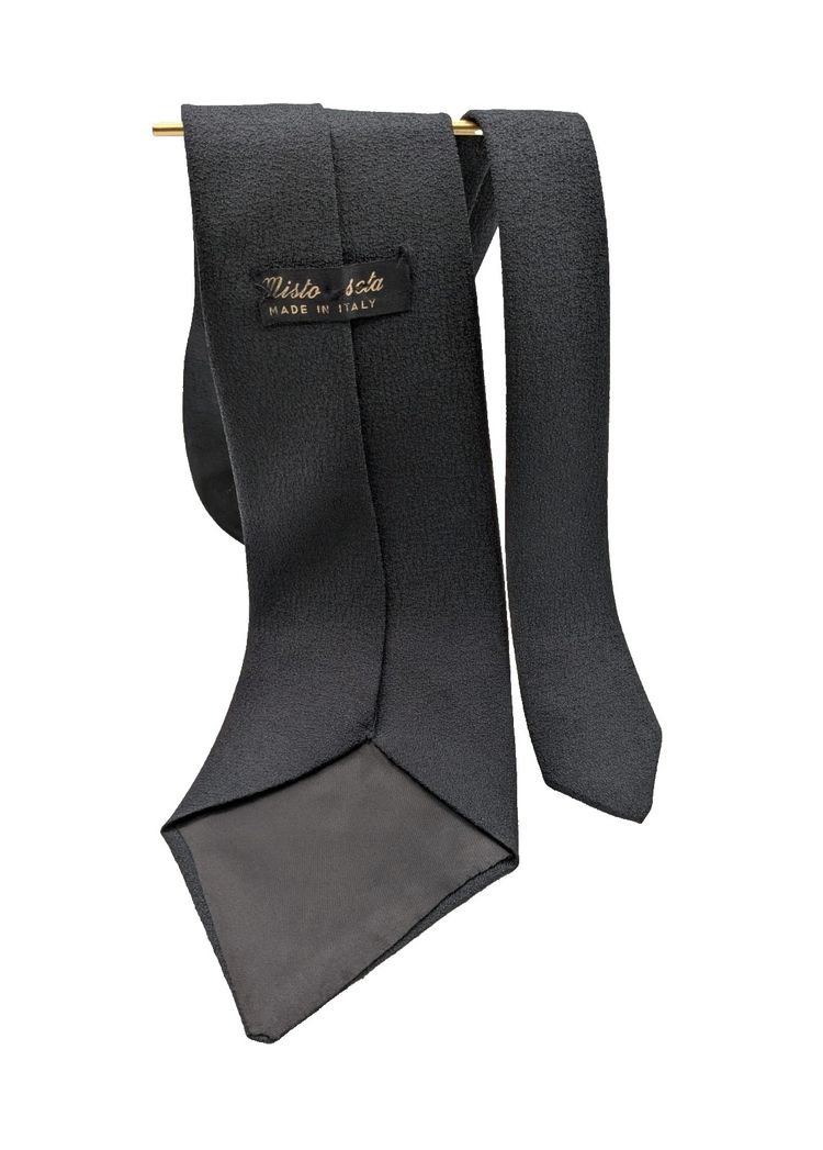Cravatta uomo grigio antracite Misto Seta Made in Italy – tinta unita elegante 8 image 3