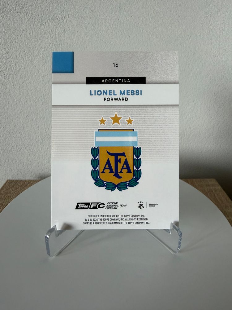 Topps Argentyna Team Set 2026 - Lionel Messi obraz 2