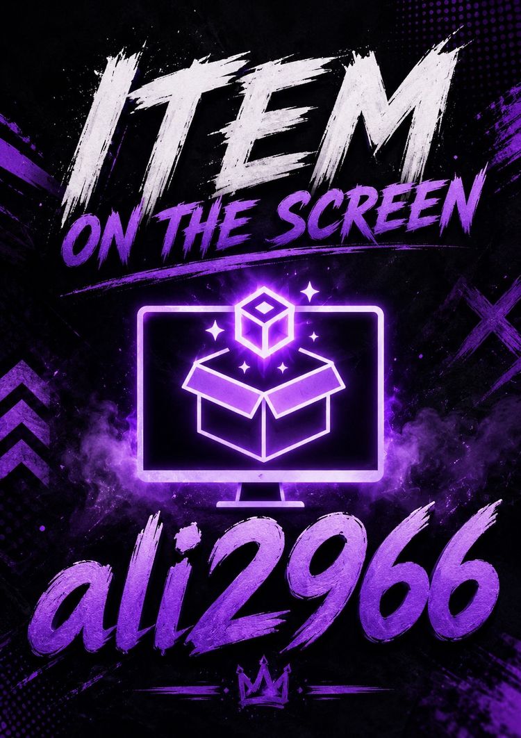 Item on the screen 