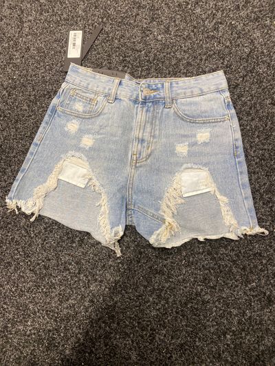 PLT DESTROYED SHORTS MID WASH RRP29.99