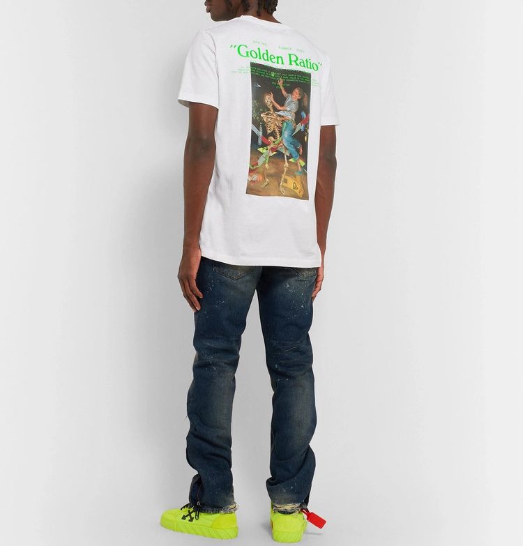Off-White White Pascal Painting Golden Ratio Logo T-Shirt image 5