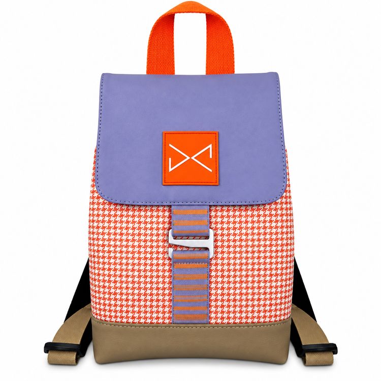 Mochila The Hook Mini Solapa Lila Impermeable DZ