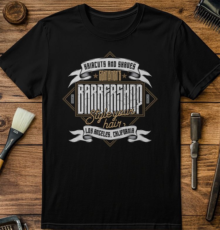Barber Shop LA T-Shirt image 4