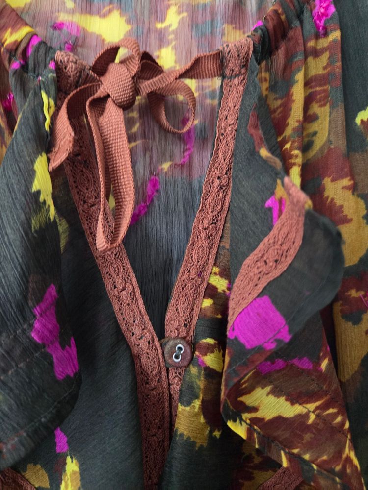 Floral Sheer Blouse 3