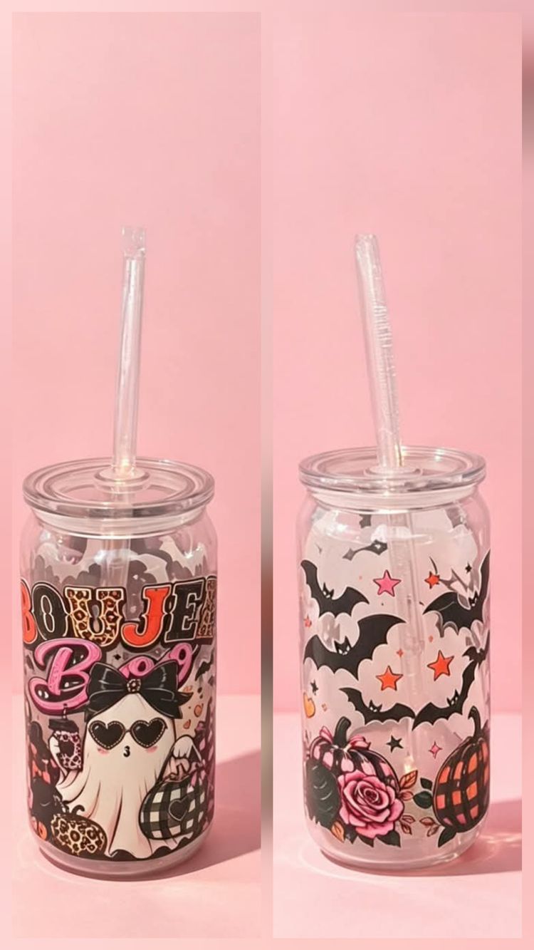Clear Tumbler With Straw