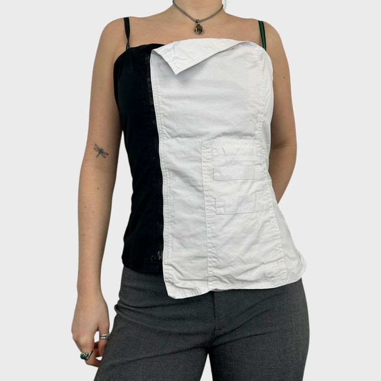 Cop Copine Monochrome Bustier Top - L