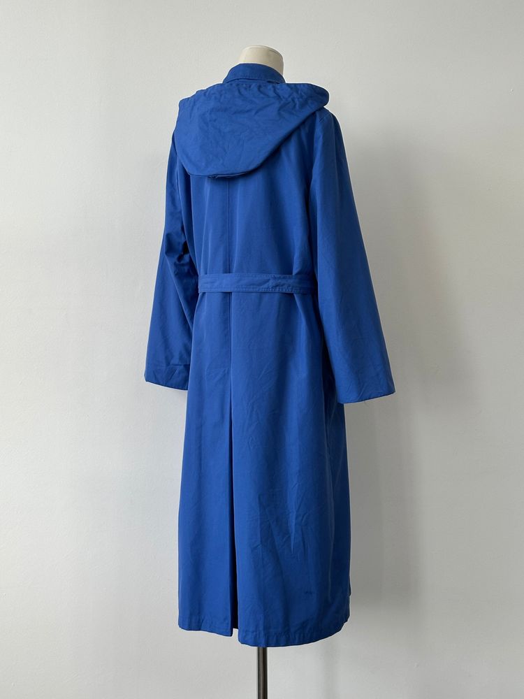 London Fogg 1980s Cotton Hooded Belted Trench - M image 2
