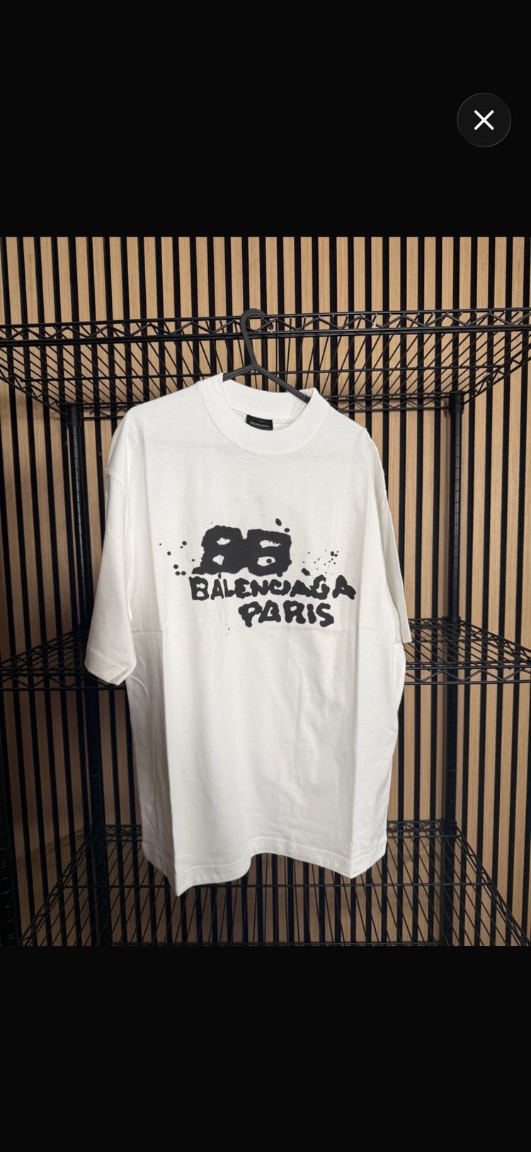 Balenciaga White Graphic T-Shirt