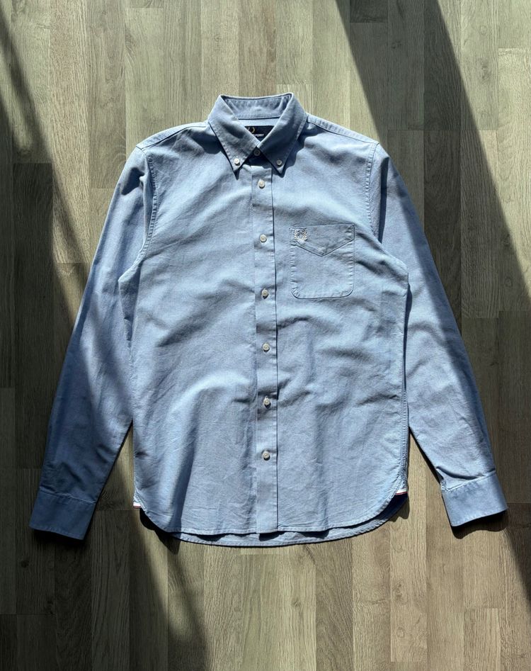 Fred Perry Light Blue Button-Up Shirt