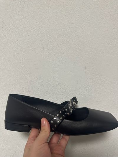 Versace Gianni Ribbon Black Flats 4