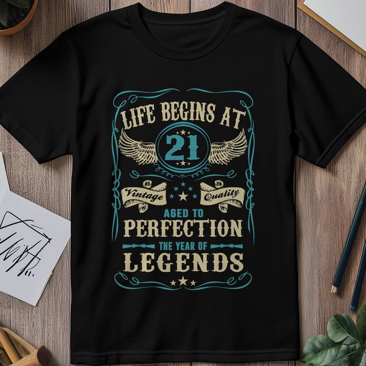 Life Begins at 21 T-Shirt 7