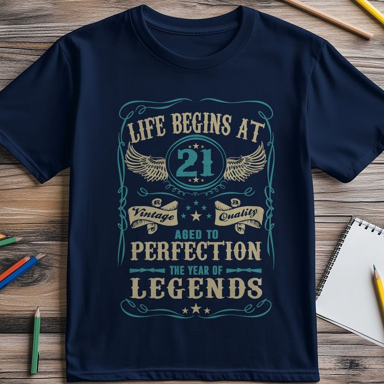 Life Begins at 21 T-Shirt