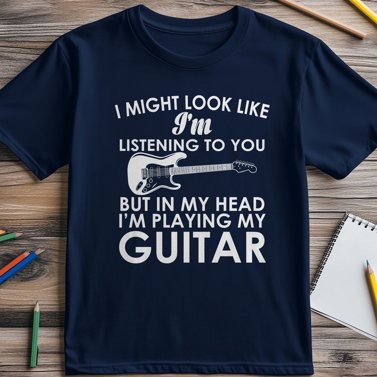 My Head Playing Guitar T-Shirt AU 5