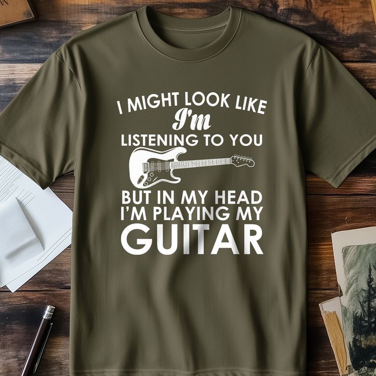 My Head Playing Guitar T-Shirt AU 4