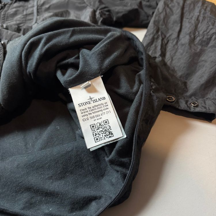 Stone Island Black Nylon Metal Shimmer Over shirt - XXL image 4