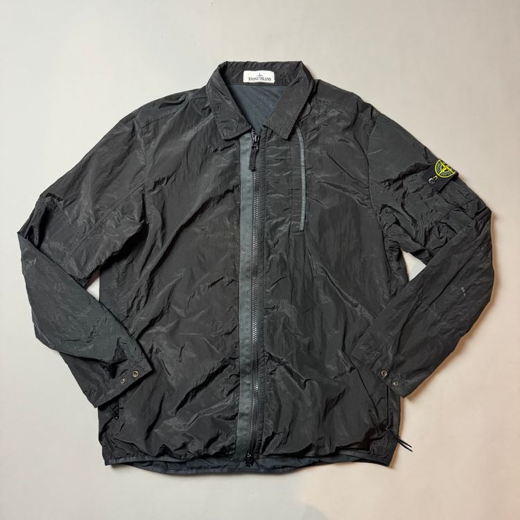 Stone Island Black Nylon Metal Shimmer Over shirt - XXL